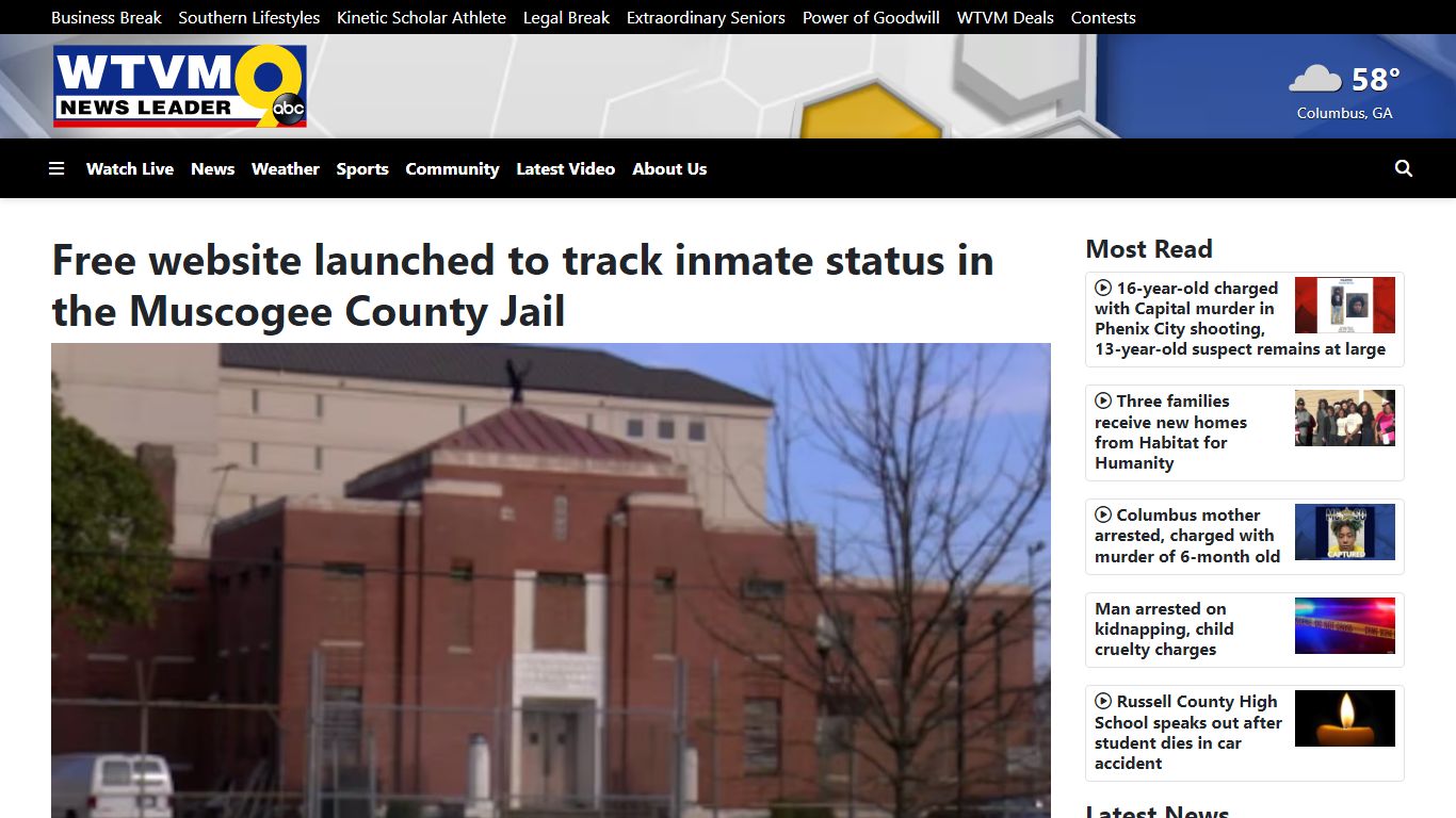 Free website launched to track inmate status in the Muscogee County Jail